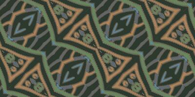 motiv folklore mönster sömlös bandana skriva ut silke motiv broderi, ikat broderi vektor design för skriva ut scandinavian mönster saree etnisk nativity gypsy mönster
