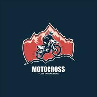 motocross badge emblem patch tecken logotyp motocross design vektor klistermärke