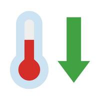 Thermometer Vektor eben Symbol zum persönlich und kommerziell verwenden.