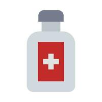 medicin flaska vektor platt ikon för personlig och kommersiell använda sig av.