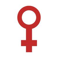 weiblich Symbol Vektor eben Symbol zum persönlich und kommerziell verwenden.