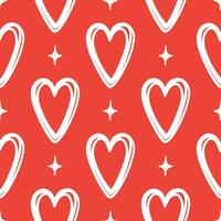 san Valentinsgrüße nahtlos Design Herzen rot Hintergrund Liebe nahtlos Muster Herzen Hintergrund vektor