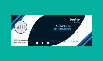 professionelles Corporate Business Banner Design vektor