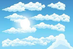 Himmel Wolke Hintergrund Design Illustration Vorlage Vektor Dekor Banner und Poster