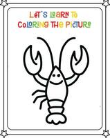 Vektor Zeichnung Bild Krabbe