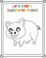 Vektor Zeichnung Bild süß Schwein