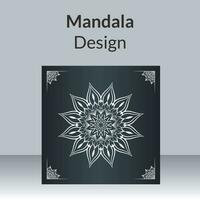 vektor mandala design för inbjudan kort