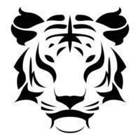 einfach abstrakt Tiger Kopf Logo Vektor ikonisch Illustration