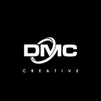 dmc brev första logotyp design mall vektor illustration