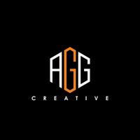 ag Brief Initiale Logo Design Vorlage Vektor Illustration