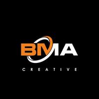 bma Brief Initiale Logo Design Vorlage Vektor Illustration