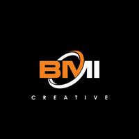 bmi brev första logotyp design mall vektor illustration