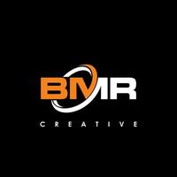 bmr brev första logotyp design mall vektor illustration