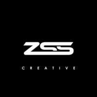 zss Brief Initiale Logo Design Vorlage Vektor Illustration