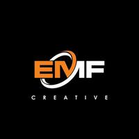 emf Brief Initiale Logo Design Vorlage Vektor Illustration