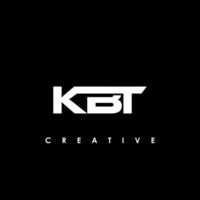 kbt Brief Initiale Logo Design Vorlage Vektor Illustration