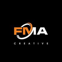 fma Brief Initiale Logo Design Vorlage Vektor Illustration