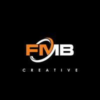 fmb Brief Initiale Logo Design Vorlage Vektor Illustration