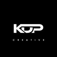 kdp Brief Initiale Logo Design Vorlage Vektor Illustration