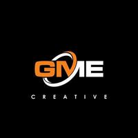 gme Brief Initiale Logo Design Vorlage Vektor Illustration