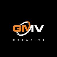 gmv Brief Initiale Logo Design Vorlage Vektor Illustration