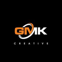 gmk Brief Initiale Logo Design Vorlage Vektor Illustration