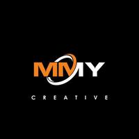 mmy Brief Initiale Logo Design Vorlage Vektor Illustration