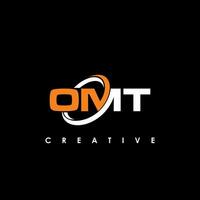 omt brev första logotyp design mall vektor illustration