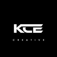 kce Brief Initiale Logo Design Vorlage Vektor Illustration