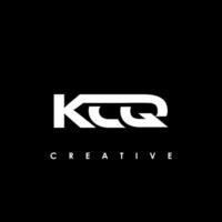 kcq brev första logotyp design mall vektor illustration