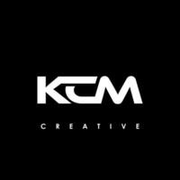 kcm Brief Initiale Logo Design Vorlage Vektor Illustration