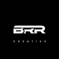 brr Brief Initiale Logo Design Vorlage Vektor Illustration