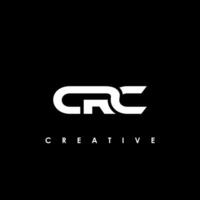 crc Brief Initiale Logo Design Vorlage Vektor Illustration