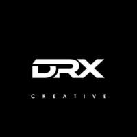 drx Brief Initiale Logo Design Vorlage Vektor Illustration