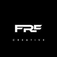 frf Brief Initiale Logo Design Vorlage Vektor Illustration