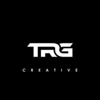 trg Brief Initiale Logo Design Vorlage Vektor Illustration