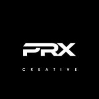 Prx Brief Initiale Logo Design Vorlage Vektor Illustration