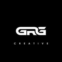 grg Brief Initiale Logo Design Vorlage Vektor Illustration