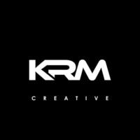 krm Brief Initiale Logo Design Vorlage Vektor Illustration