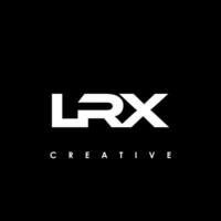 lrx Brief Initiale Logo Design Vorlage Vektor Illustration