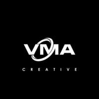 vma Brief Initiale Logo Design Vorlage Vektor Illustration