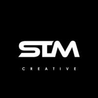 stm Brief Initiale Logo Design Vorlage Vektor Illustration