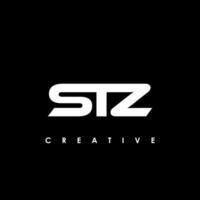 stz Brief Initiale Logo Design Vorlage Vektor Illustration