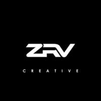 zrv Brief Initiale Logo Design Vorlage Vektor Illustration