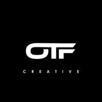 otf brev första logotyp design mall vektor illustration