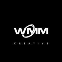 wmm Brief Initiale Logo Design Vorlage Vektor Illustration