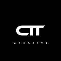 ctt Brief Initiale Logo Design Vorlage Vektor Illustration