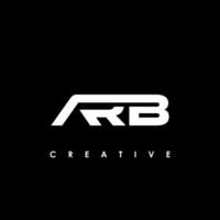 arb Brief Initiale Logo Design Vorlage Vektor Illustration