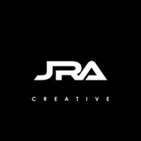 jra Brief Initiale Logo Design Vorlage Vektor Illustration