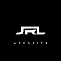jrl brev första logotyp design mall vektor illustration